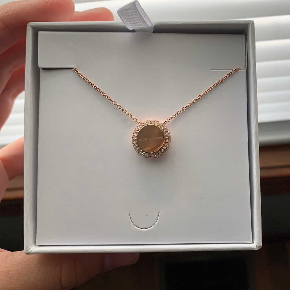NEW MK rose gold necklace